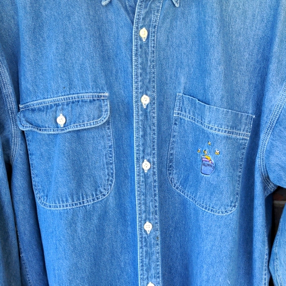 SOLD• DISNEY Winnie the Pooh Denim Shirt - Picture 5 of 9
